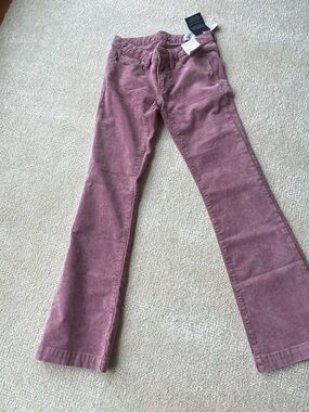 Ladies Gap long and lean pink corduroy new with tags